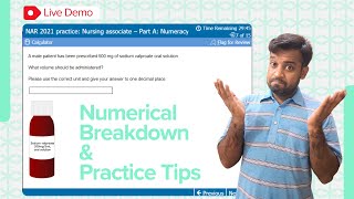 NMC Numerical Test Live Demo Tips and Tricks for Nurses amp Midwives  nmc cbt Pearson exam nmcuk [upl. by Benco]