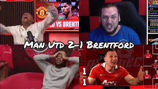 MAN UTD FAN REACTION TO DRAMATIC WIN AGAINST BRENTFORD MAN UNITED 21 BRENTFORD [upl. by Berfield]