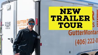 Whats Inside Our New Rain Gutter Trailer [upl. by Eslek]