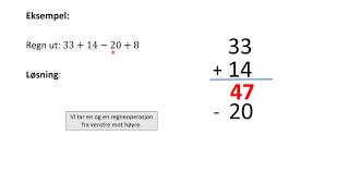 7 Tallære Regnestykker med flere ledd [upl. by Acired]
