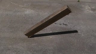 Drop Wood onto Concrete Sound Effect with Video [upl. by Llerref]