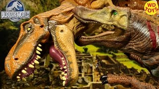 New Animatronic Spinosaurus Vs TRex  Jurassic Park World Unboxing Review [upl. by Ennyrb144]