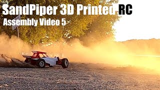 5 SandPiper 3D Printed Sand rail dune buggy assembly video by Black Crow updated [upl. by Schellens]