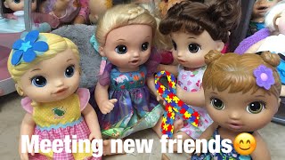 BABY ALIVE Dolls meet new friends Autism Awareness month [upl. by Mayeda]