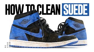 How to Clean Suede Air Jordan 1 Reimagined [upl. by Nulubez261]