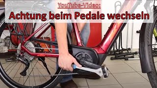 Pedale wechseln beim EBike und Fahrrad [upl. by Jahn168]