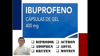 IBUPROFENO PARA QUE SIRVE Y COMO TOMAR IBUPROFENO BUPREX FORTE SINDLOR   EFECTOS SECUNDARIOS [upl. by Derfniw]