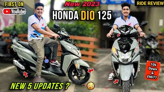 Finally 😱 Honda Dio 125 New Model 2023 RIDE REVIEW  New Features amp Price  Dio 125 [upl. by Elfreda190]