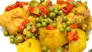 Pollo en Fricase al estilo Boricua en Español [upl. by Eamanna360]