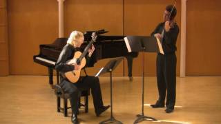 Romanian Folk Dances by Bartok PASIECZNY WATSON guitar amp violin [upl. by Redyr]