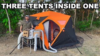 Insulated AirConditioned Tent Camping in Extreme Heat [upl. by Britt294]