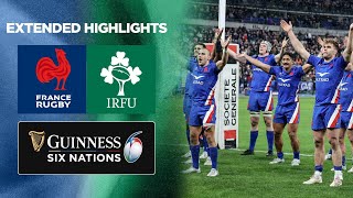 France v Ireland  Extended Highlights  2022 Guinness Six Nations [upl. by Elumas]