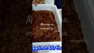 Slicing yummy sticky rice cake  Biko short stickyrice biko slicingvideo yummy kakaningpinoy [upl. by Nnil]