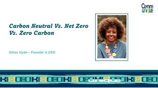 Carbon Neutral Vs Net Zero Vs Zero Carbon [upl. by Atnim]