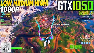 Fortnite GTX 1050  1080p Low Medium High [upl. by Aicram]