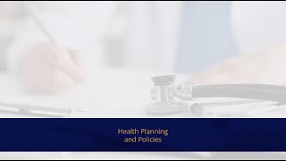 Health Planning and Policies [upl. by Yecac]