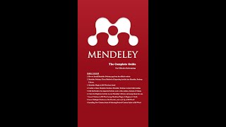 Mendeley Desktop for Referencing A Complete Guide [upl. by Tory]