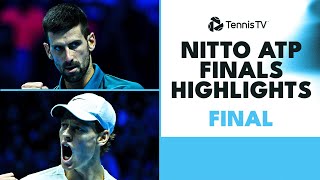 Novak Djokovic vs Jannik Sinner For The Title 🏆  Nitto ATP Finals 2023 Final Highlights [upl. by Julissa]