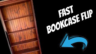 FLIPPING A BOOKCASE THAT NEEDED SOME TLC furnitureflip furnituremakeover paintedfurniture diy [upl. by Eedyaj]