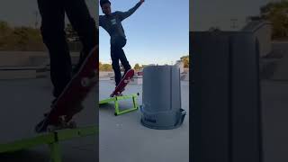 Kicker over trashcan kickflip [upl. by Licha588]