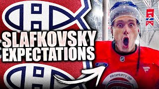 EXPECTATIONS FOR JURAJ SLAFKOVSKY MONTREAL CANADIENS 2024 [upl. by Retsila]