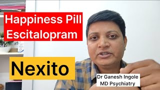 Escitalopram Stalopam Nexito क्या है।जानिए दवाई के बारे में Expertसे Dr Ganesh Ingole MD Psychiatry [upl. by Evey484]