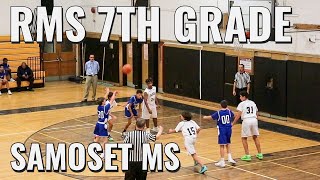 Full Game  Connor RMS 7th Grade Basketball  Game 4 vs Samoset [upl. by Lenore]