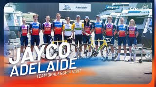 GREENEDGE CYCLING visits Jayco Adelaide HQ [upl. by Hailee199]