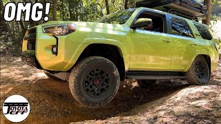 Steep Hill Ascent 4Runner TRD Pro using Crawl Control amp MultiTerrain [upl. by Swee]