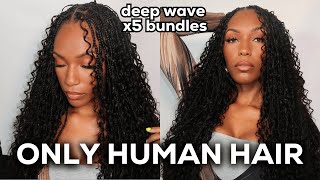 100 Human Hair Boho Braids 5 BUNDLES ft YGwigs [upl. by Dusen]