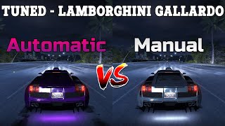 Tuned Lamborghini Gallardo  Automatic vs Manual  Need for Speed Carbon [upl. by Ghassan490]