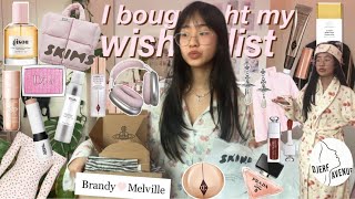 BUYING MY ENTIRE WISHLIST  HUGE HAUL🎀 online shop with me sephora brandy meville skims… [upl. by Luedtke]