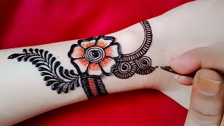 New Rakhi special stylish mehndi design  Simple mehandi designs  Mehandi design  Mahadir dijain [upl. by Cas899]