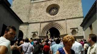 Processione di San Pancrazio Patrono di Zagarise 09 luglio 2012 [upl. by Nomelihp604]