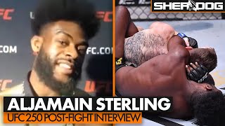 Aljamain Sterling  PostFight Interview  UFC 250 [upl. by Nevada294]