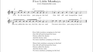 Five little Monkeys  instrumental [upl. by Becca]