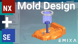 Siemens NX amp Solid Edge  Mold Design Demonstration [upl. by Hploda869]