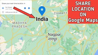 How to Share Location On Google Maps 2023 [upl. by Niltiak]