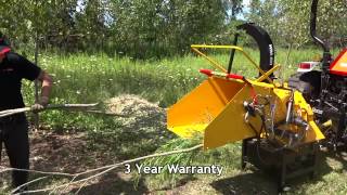 WoodMaxx WM8H Hydraulic AutoFeed 8quot PTO Wood Chipper [upl. by Cassi]