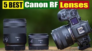 Best Canon RF lenses In 2024 [upl. by Darrick464]