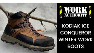 Kodiak Ice Conqueror Mens 6quot Composite Toe Work Boot with Vibram® Arctic Grip [upl. by Ayokal]