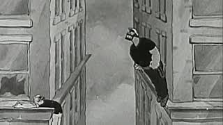 Popeye The Paneless Window Washer 1937  Classic Cartoon [upl. by Ettennad]