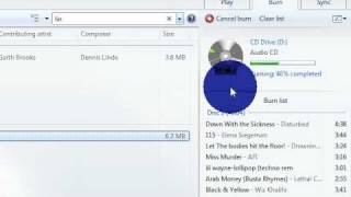 Learn Windows 7  Burning CDs with Media Player [upl. by Mehelhteb]