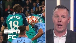 Man City vs Spurs Im flabbergasted by Llorente VAR review  Craig Burley  Champions League [upl. by Lundeen734]