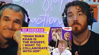 Ed Sheeran on WANTING to collaborate with Shah Rukh Khan amp King LOVE for Indian food  REACTION [upl. by Oicnerual]