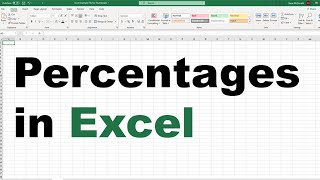 Percentages in Excel  How to Create a Percentage Formula to Calculate Discounts  Tutorial NO ADS [upl. by Gough]