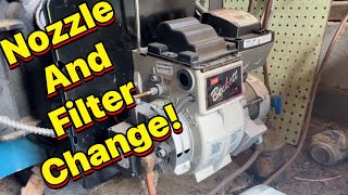 Quick Oil Boiler Service Nozzle and Filter Change [upl. by Wadsworth]