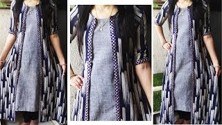 DIY Long Jacket Cutting and Stitching  Designer Long Jacket Cutting and Stitching [upl. by Nycila494]