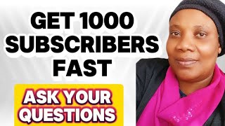 GET 1000 SUBSCRIBERS FAST happy new week friends 🧡 [upl. by Enyawed]