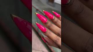 What do you think of this gel x nail set 👀 shorts nailideas [upl. by Evante479]